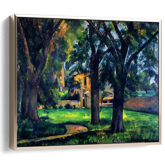 Chestnut Tree and Farm (1885) by Paul Cezanne