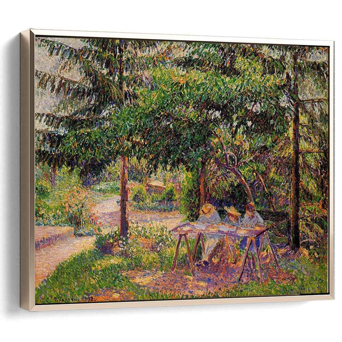 Children in a Garden at Eragny (1892) by Camille Pissarro