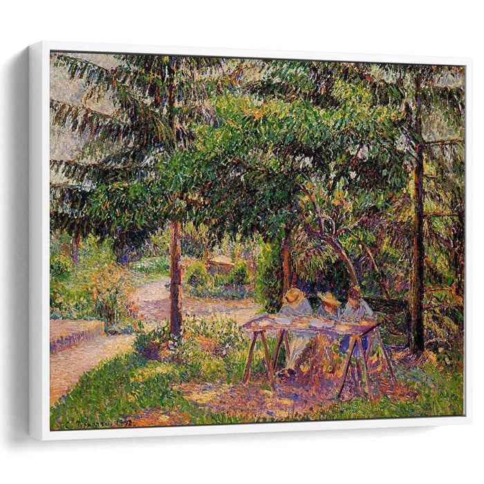 Children in a Garden at Eragny (1892) by Camille Pissarro
