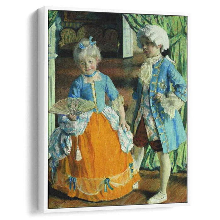 Children in the costumes (1909) by Boris Kustodiev