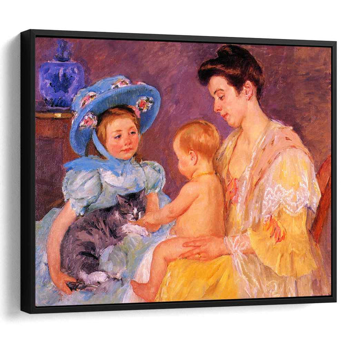 Children Playing with a Cat (1908) by Mary Cassatt