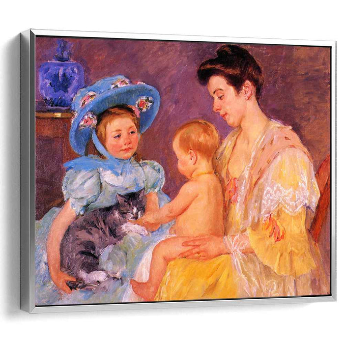 Children Playing with a Cat (1908) by Mary Cassatt