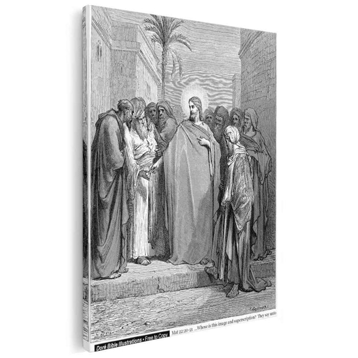 Christ And The Tribute Money by Gustave Dore