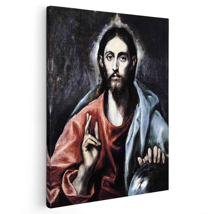 Christ blessing (The Saviour of the World) (1600) by El Greco