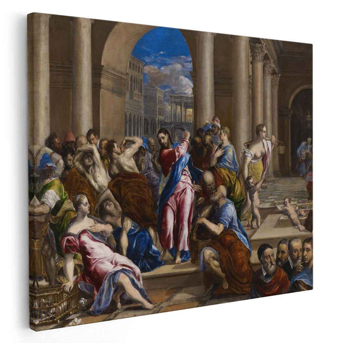 Christ driving the traders from the temple (1576) by El Greco