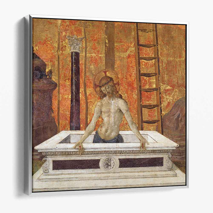 Christ in the sarcophagus (1473) by Pietro Perugino