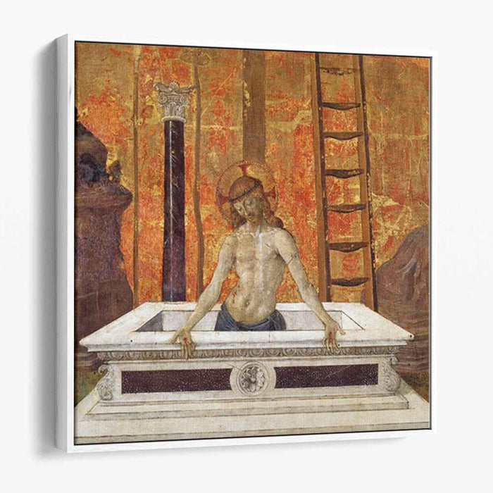 Christ in the sarcophagus (1473) by Pietro Perugino