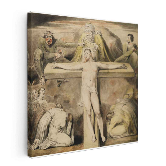 Christ Nailed to the Cross The Third Hour (1803) by William Blake