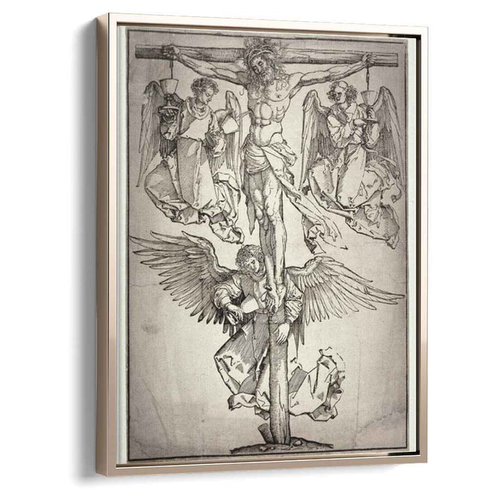 Christ on the Cross with Three Angels (1525) by Albrecht Durer