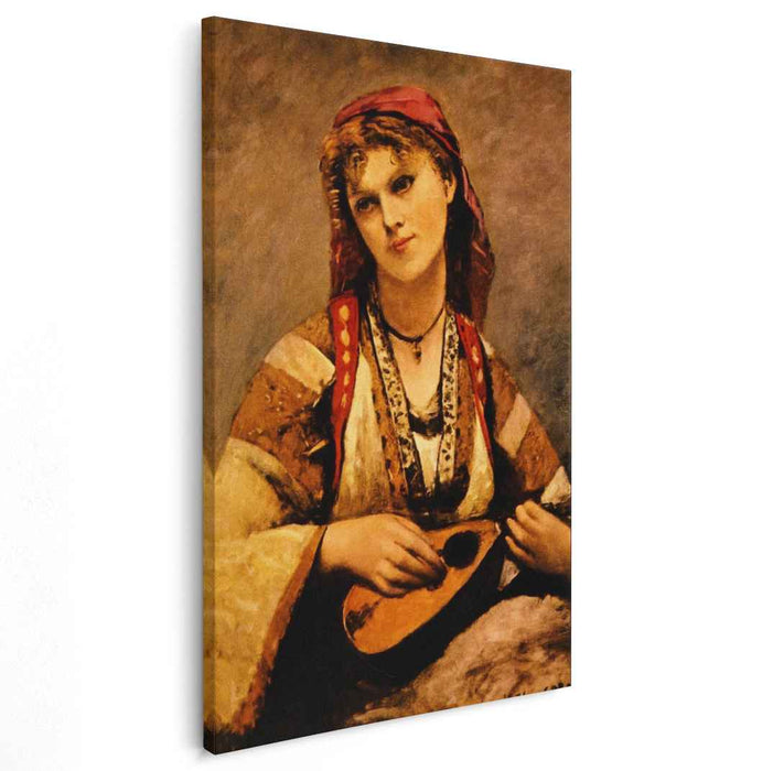 Christine Nilson, or The Bohemian with a Mandolin by Camille Corot