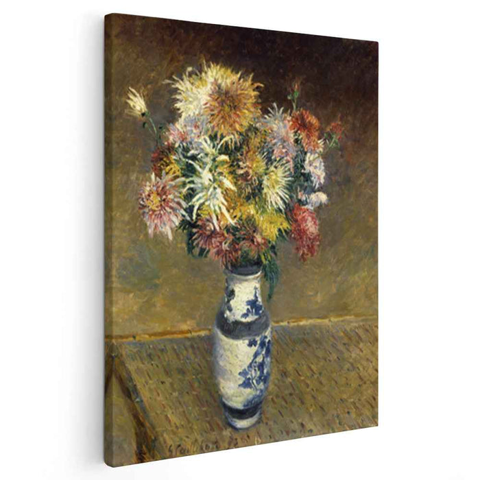 Chrysanthemums in a Vase (1893) by Gustave Caillebotte