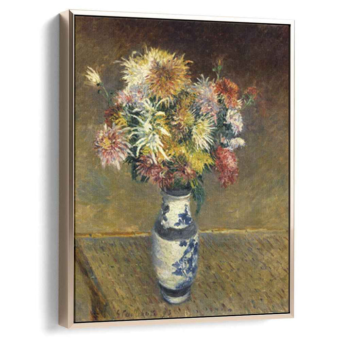 Chrysanthemums in a Vase (1893) by Gustave Caillebotte