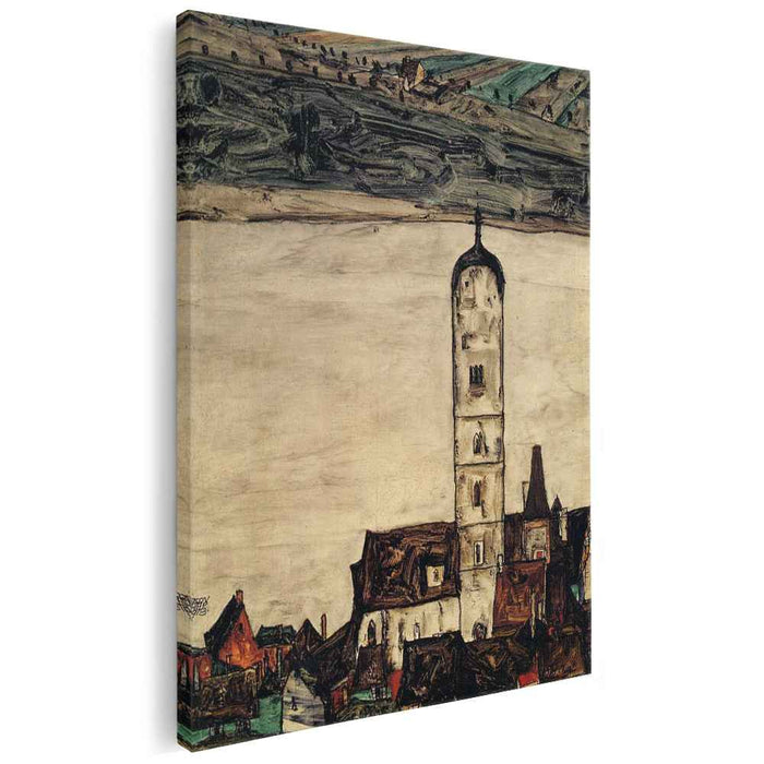 Church in Stein on the Danube (1913) by Egon Schiele