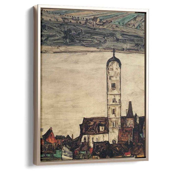 Church in Stein on the Danube (1913) by Egon Schiele
