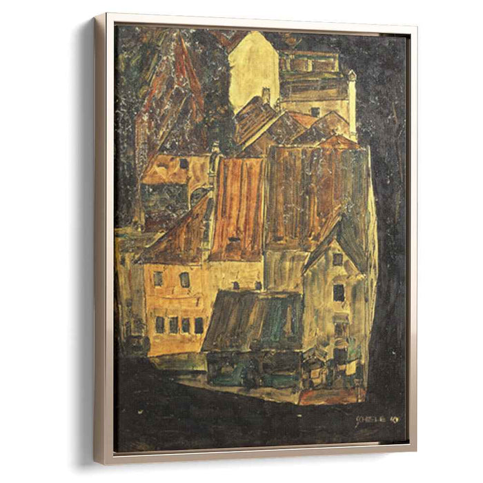 City on the Blue River (1910) by Egon Schiele