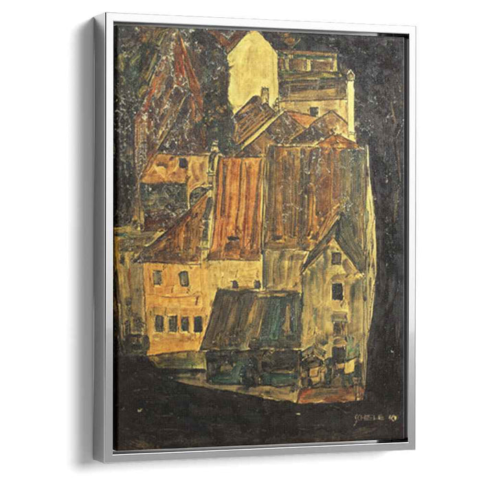 City on the Blue River (1910) by Egon Schiele