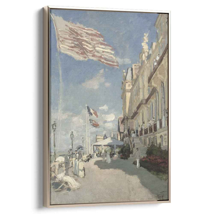 The Hotel des Roches Noires at Trouville (1870) by Claude Monet