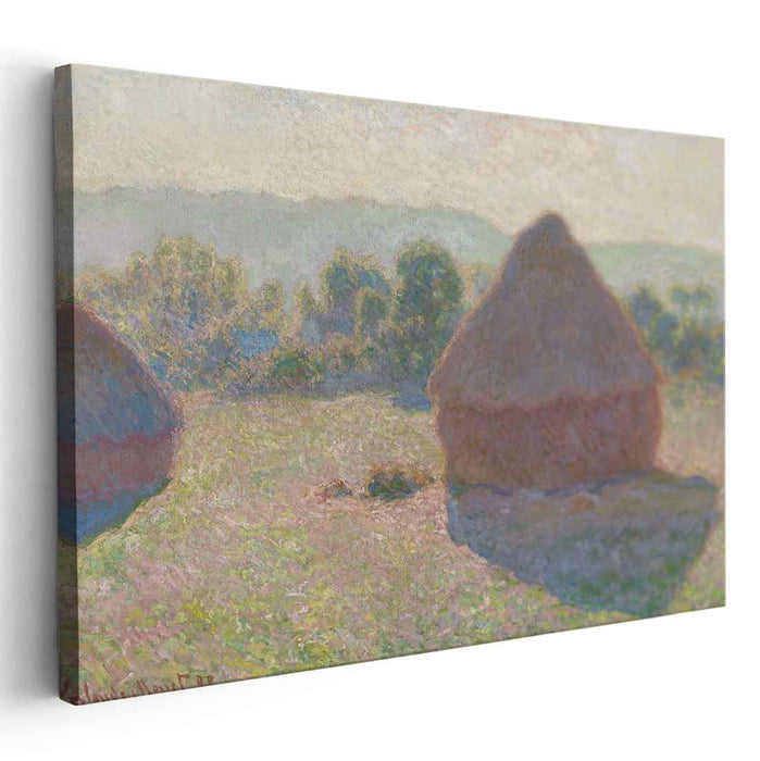 Haystacks, midday by Claude Monet