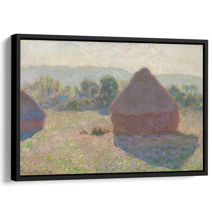 Haystacks, midday by Claude Monet