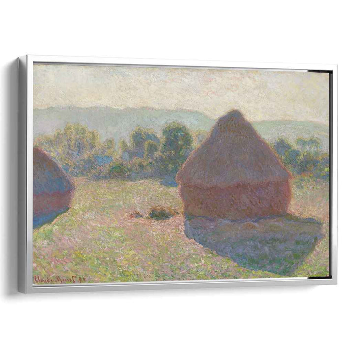 Haystacks, midday by Claude Monet