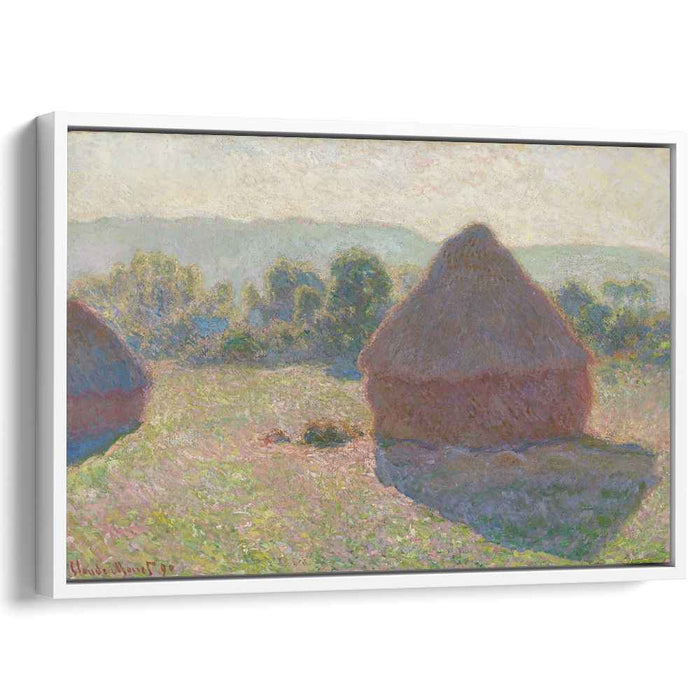 Haystacks, midday by Claude Monet