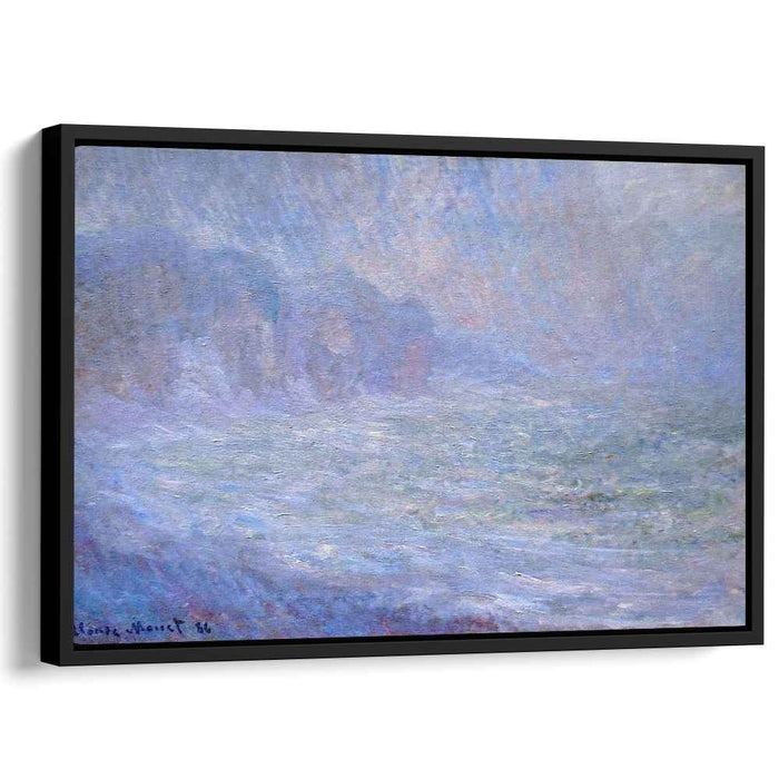 Cliffs at Pourville, Rain by Claude Monet