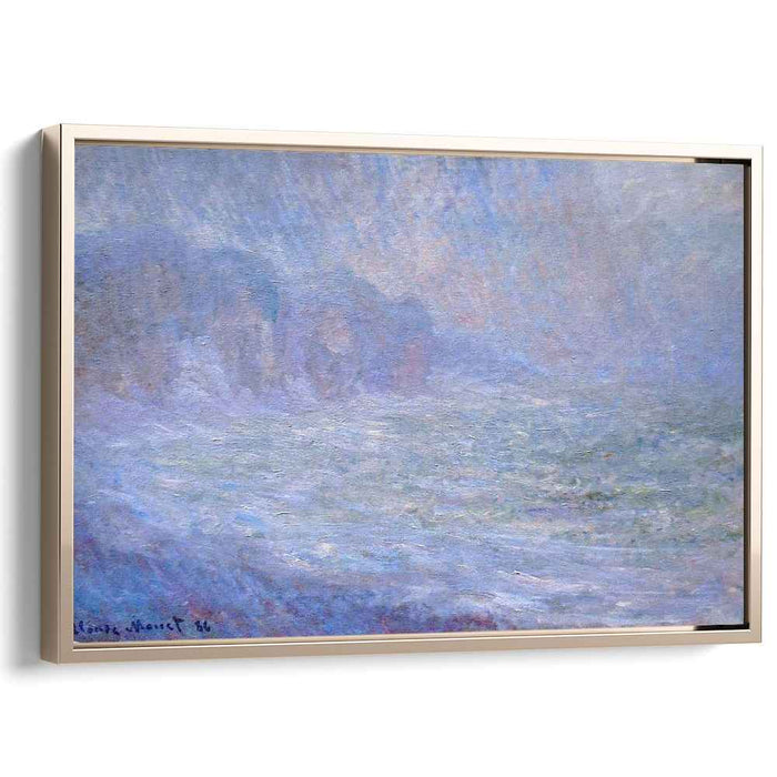 Cliffs at Pourville, Rain by Claude Monet