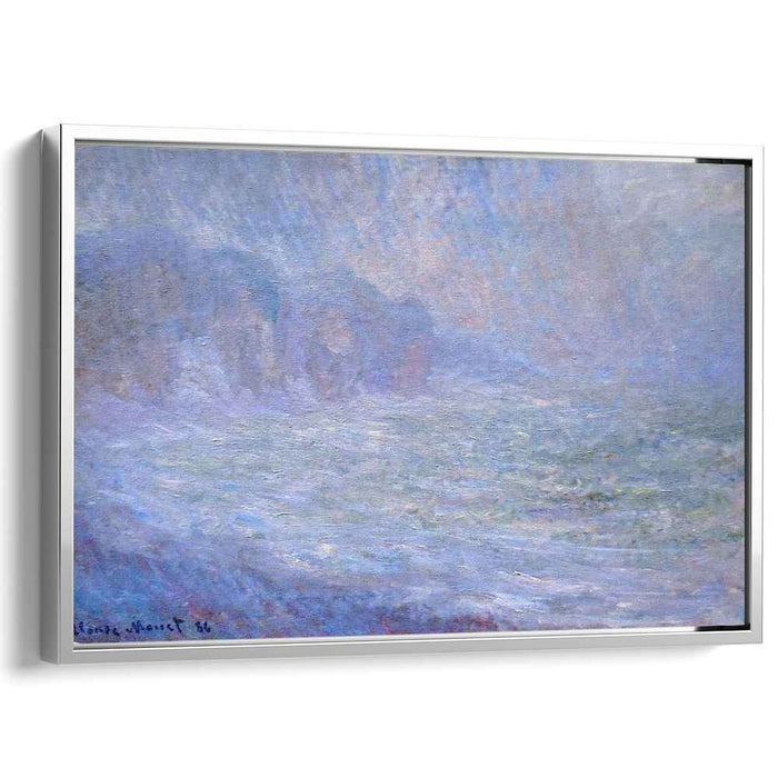 Cliffs at Pourville, Rain by Claude Monet