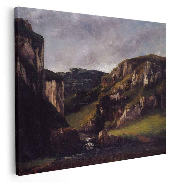 Cliffs near Ornans (1865) by Gustave Courbet