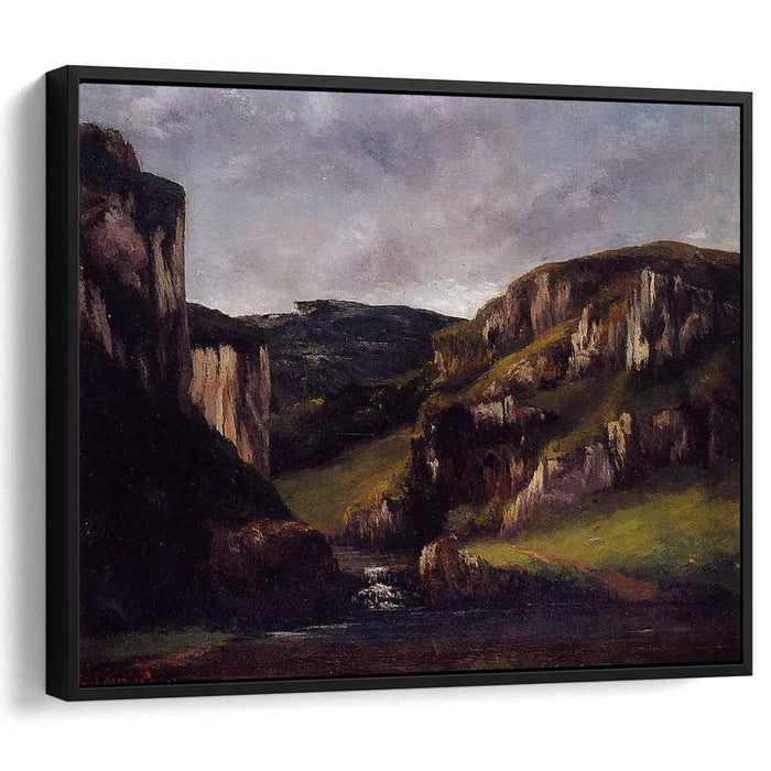 Cliffs near Ornans (1865) by Gustave Courbet