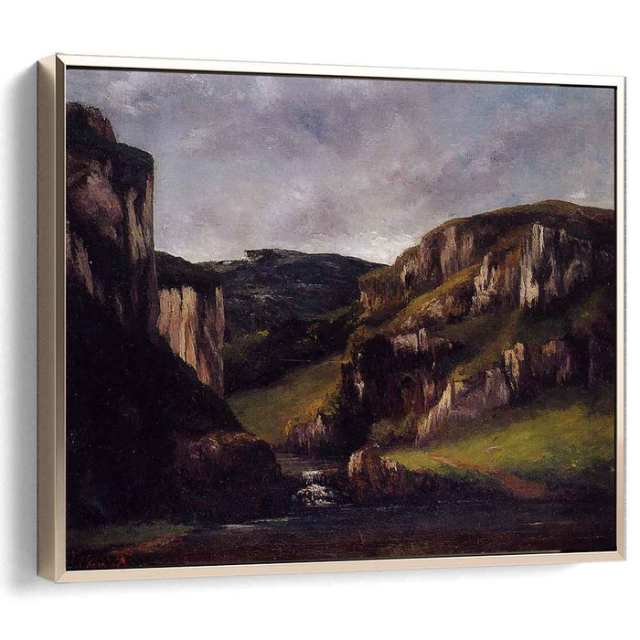 Cliffs near Ornans (1865) by Gustave Courbet
