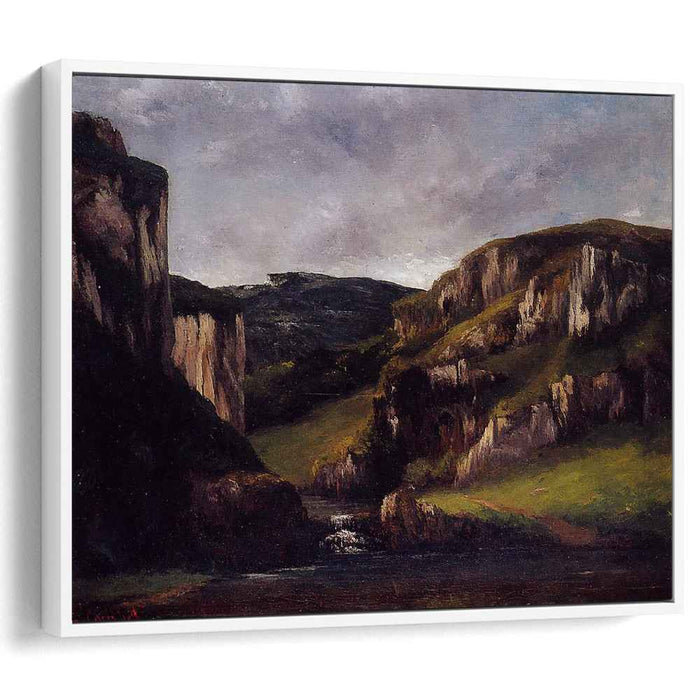 Cliffs near Ornans (1865) by Gustave Courbet