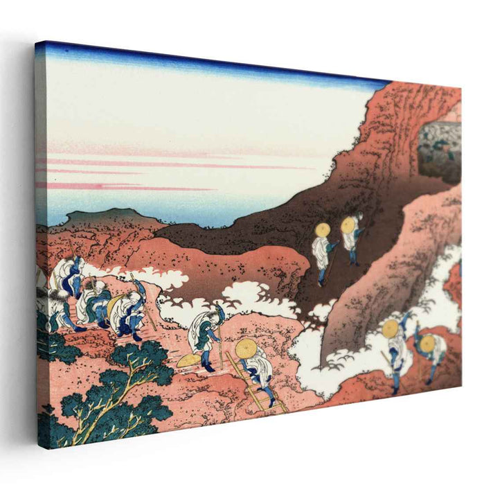 Climbing on Mt. Fuji by Katsushika Hokusai