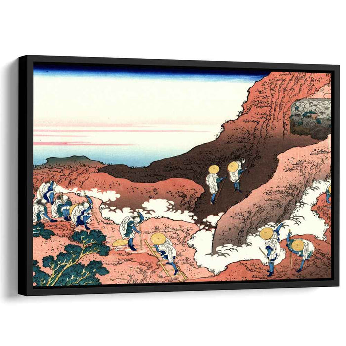 Climbing on Mt. Fuji by Katsushika Hokusai