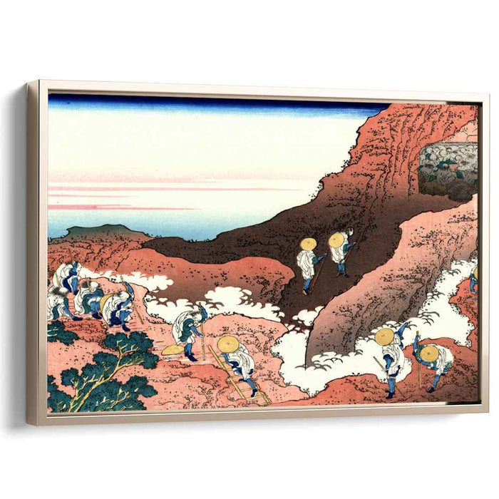 Climbing on Mt. Fuji by Katsushika Hokusai