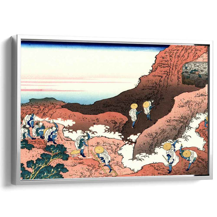 Climbing on Mt. Fuji by Katsushika Hokusai