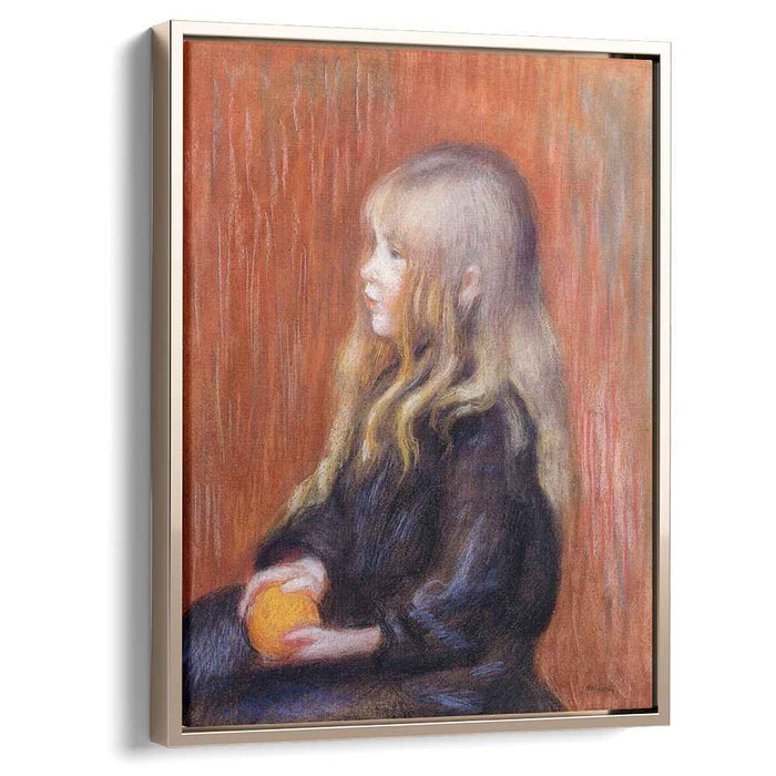Coco Holding a Orange (1904) by Pierre-Auguste Renoir