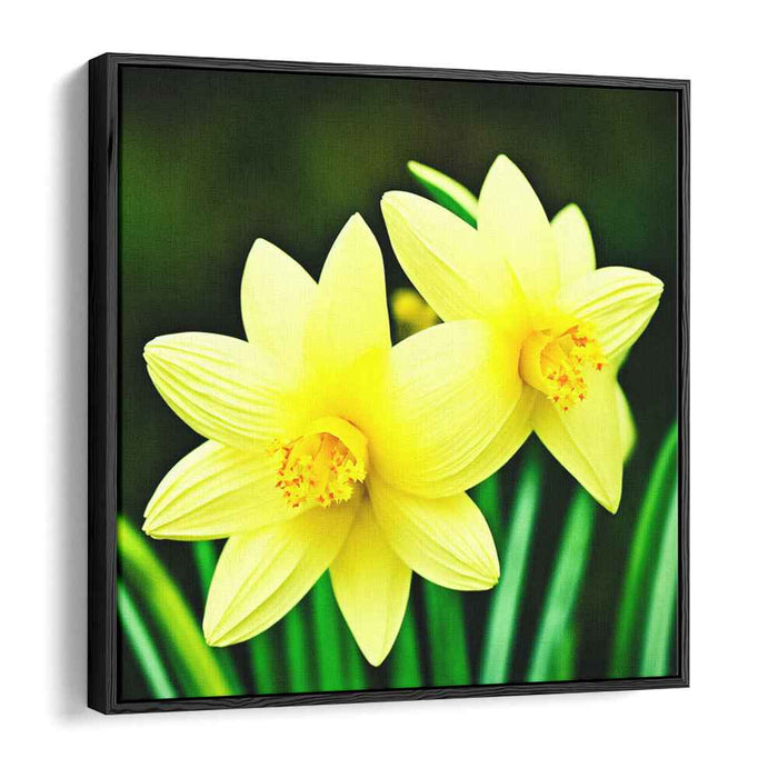 Blooming Canvas Delight: Vibrant Botanical Canvas Art Print