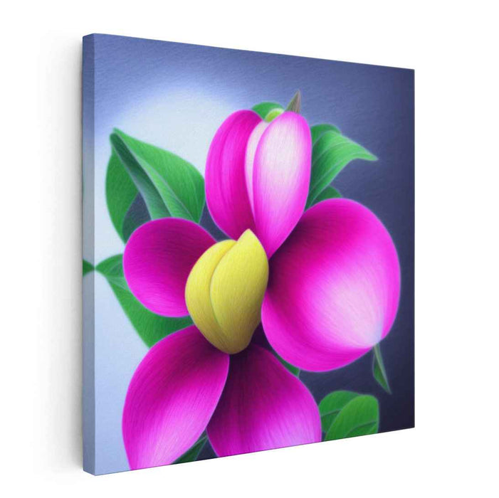 Radiant Magnolia: Luminous Floral Canvas Art Print