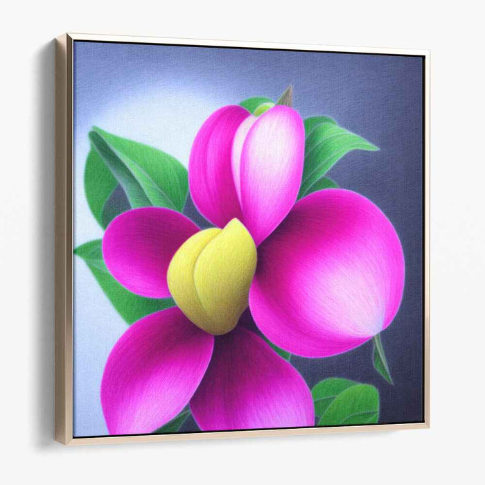 Radiant Magnolia: Luminous Floral Canvas Art Print