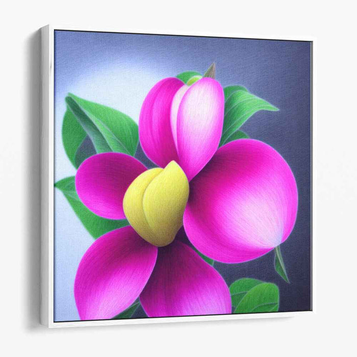 Radiant Magnolia: Luminous Floral Canvas Art Print