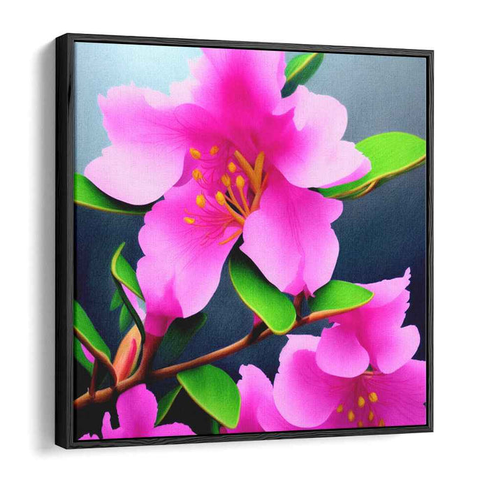 Blossom Surreal Mirage: Hyper-Realistic Pink Floral Canvas Art Print