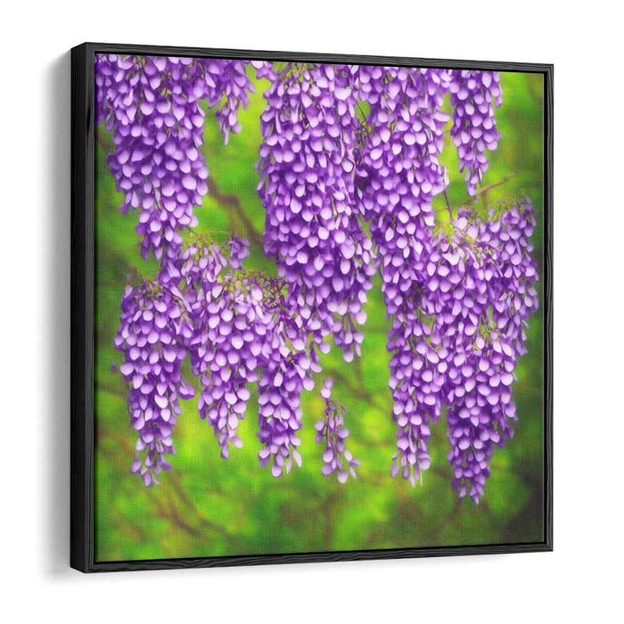 Ethereal Lavender Wisteria: Impressionist-Inspired Floral Canvas Art