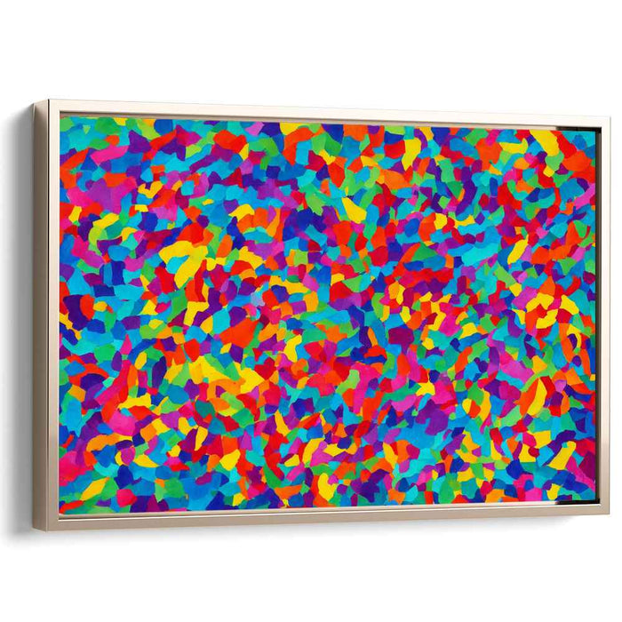 Energy Strokes of Chaos: Dynamic Abstract Expressionist Canvas Art Print