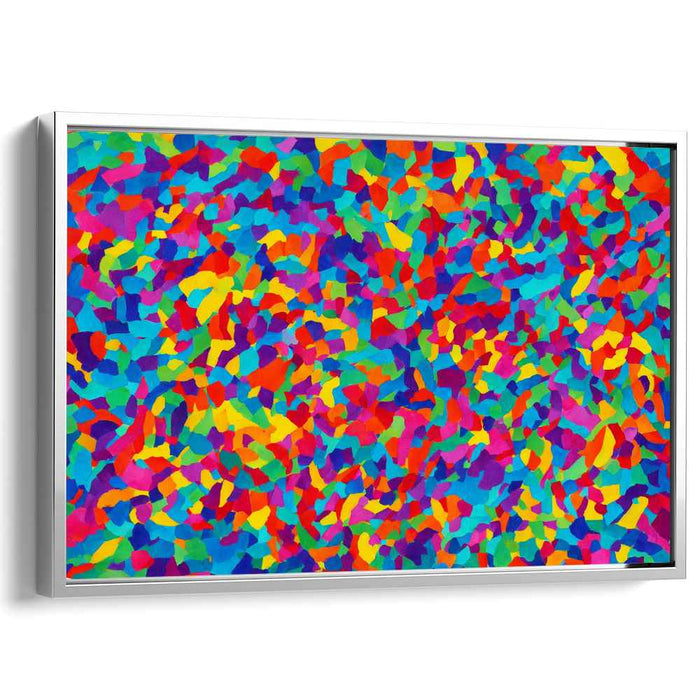 Energy Strokes of Chaos: Dynamic Abstract Expressionist Canvas Art Print