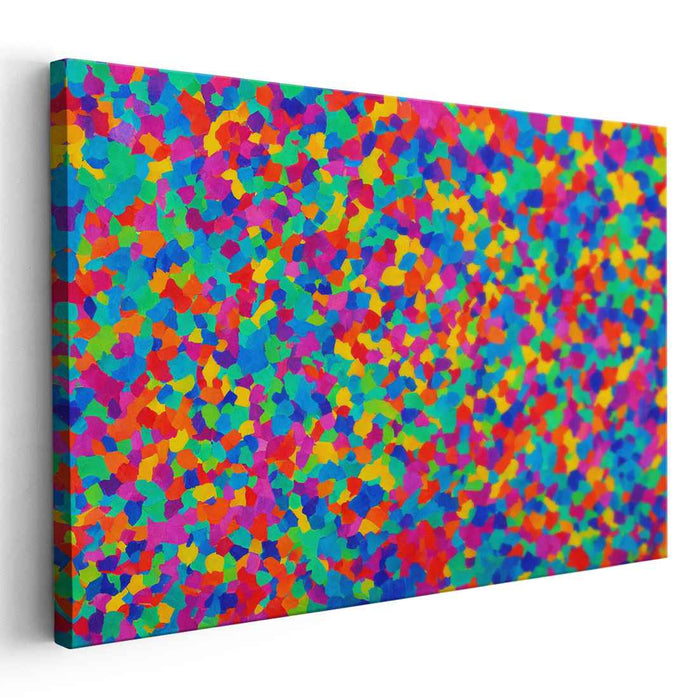 Canvas Explosion: Abstract Expressionist Color Burst Canvas Art Print