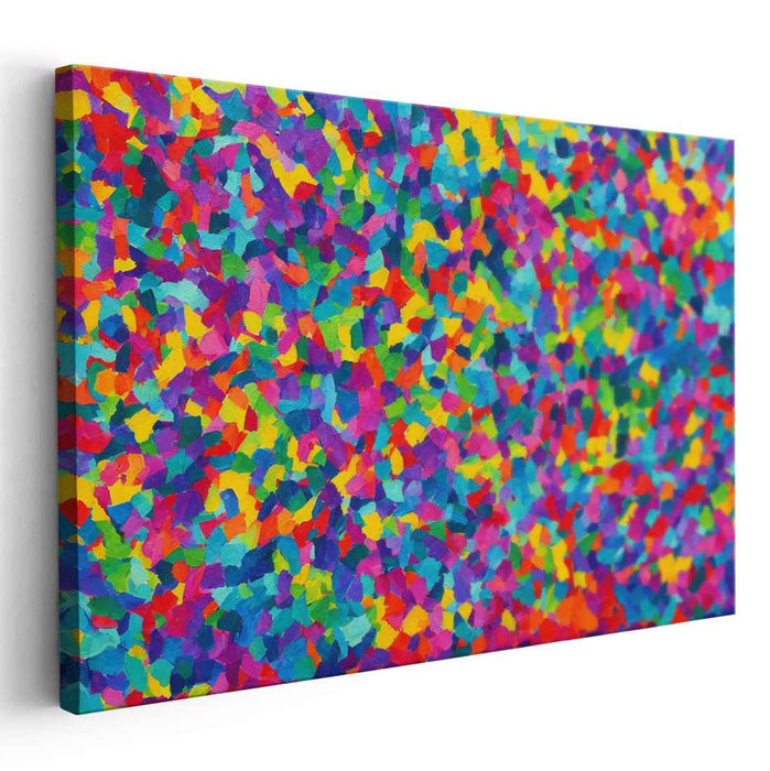 Kaleidoscope of Colors: Abstract Mosaic Canvas Art Print