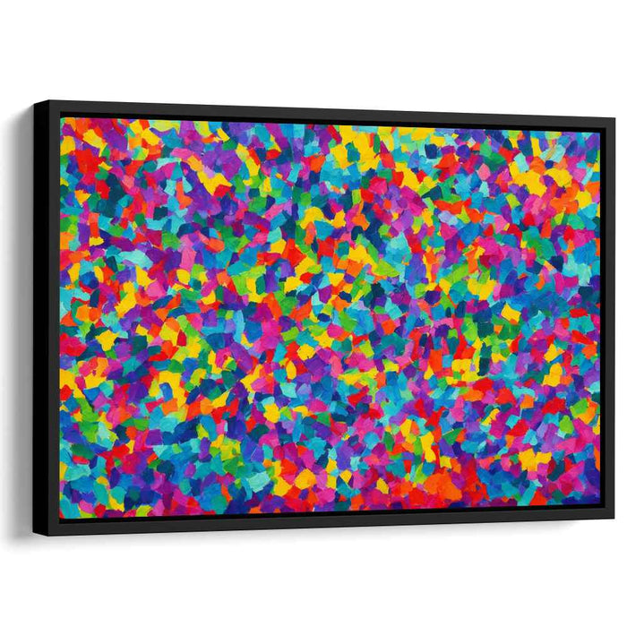 Kaleidoscope of Colors: Abstract Mosaic Canvas Art Print