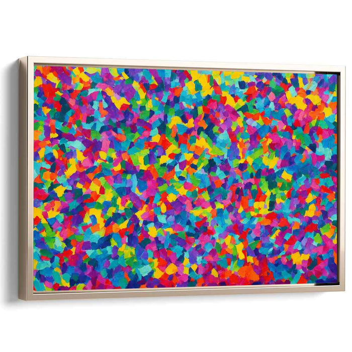 Kaleidoscope of Colors: Abstract Mosaic Canvas Art Print