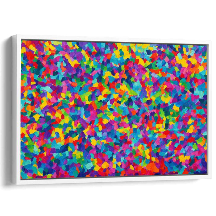 Kaleidoscope of Colors: Abstract Mosaic Canvas Art Print